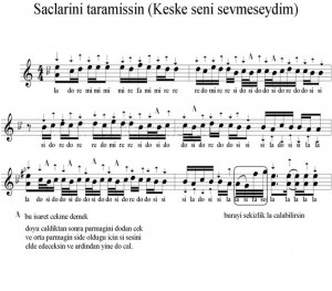 Saçlarını Taramışsın (Keşke Seni Sevmeseydim) Notaları